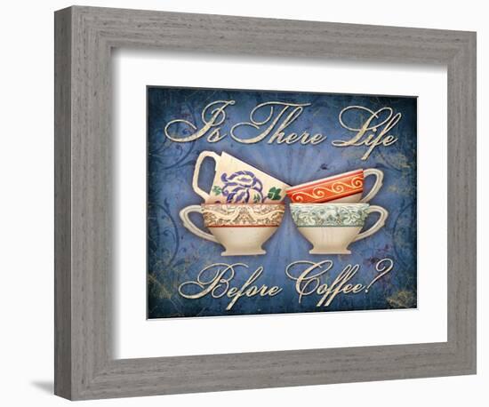 Life Before Coffee-Kate Ward Thacker-Framed Giclee Print