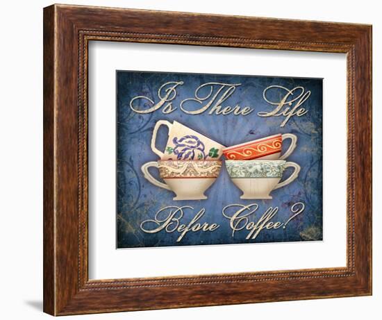 Life Before Coffee-Kate Ward Thacker-Framed Giclee Print