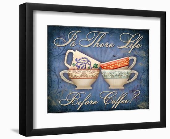 Life Before Coffee-Kate Ward Thacker-Framed Giclee Print