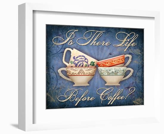 Life Before Coffee-Kate Ward Thacker-Framed Giclee Print