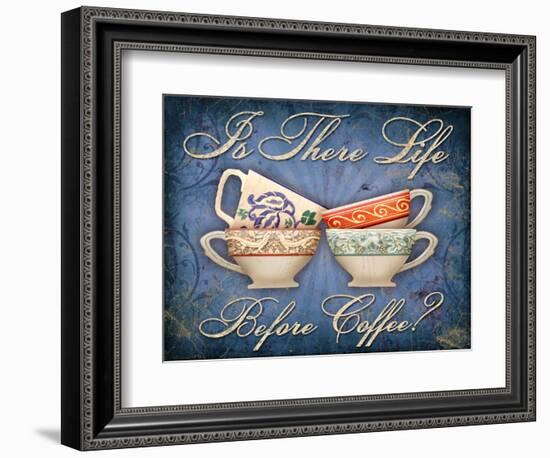 Life Before Coffee-Kate Ward Thacker-Framed Giclee Print
