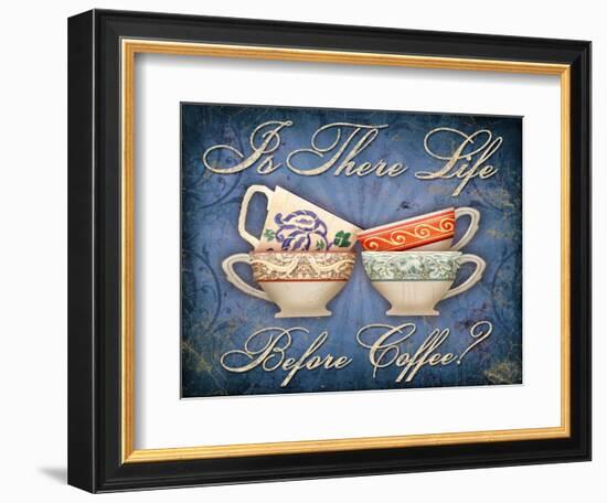 Life Before Coffee-Kate Ward Thacker-Framed Giclee Print