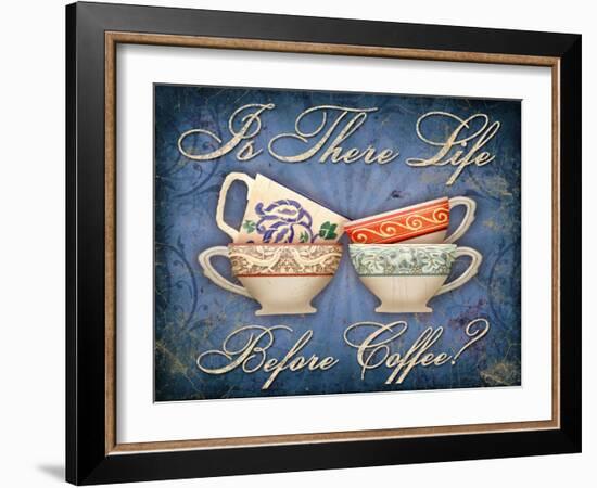 Life Before Coffee-Kate Ward Thacker-Framed Giclee Print