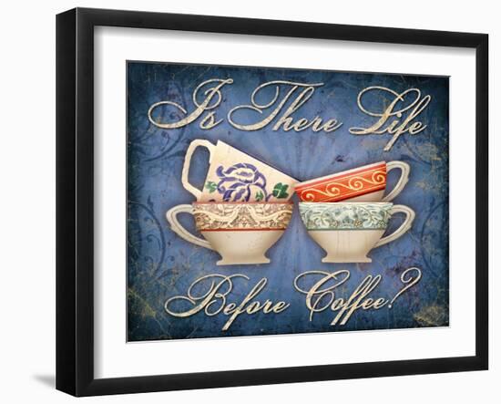 Life Before Coffee-Kate Ward Thacker-Framed Giclee Print