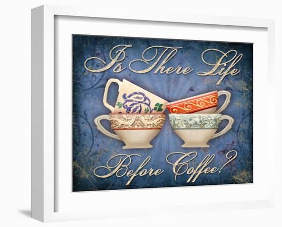 Life Before Coffee-Kate Ward Thacker-Framed Giclee Print