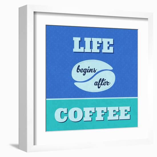 Life Begins after Coffee 1-Lorand Okos-Framed Art Print