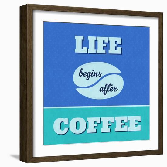 Life Begins after Coffee 1-Lorand Okos-Framed Art Print