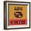 Life Begins after Coffee-Lorand Okos-Framed Art Print