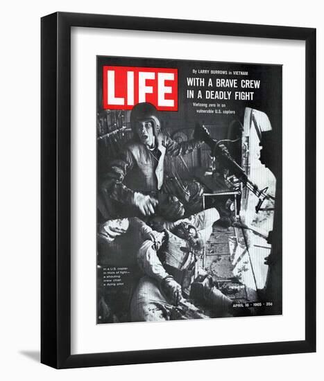 LIFE Brave Helicopter Crew-null-Framed Art Print