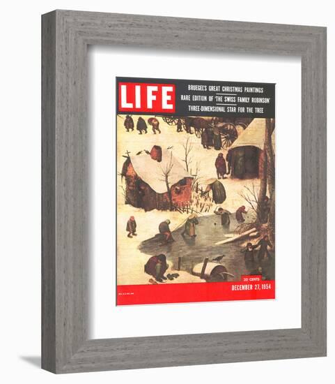 LIFE Bruegel's Xmas Paintings-null-Framed Premium Giclee Print