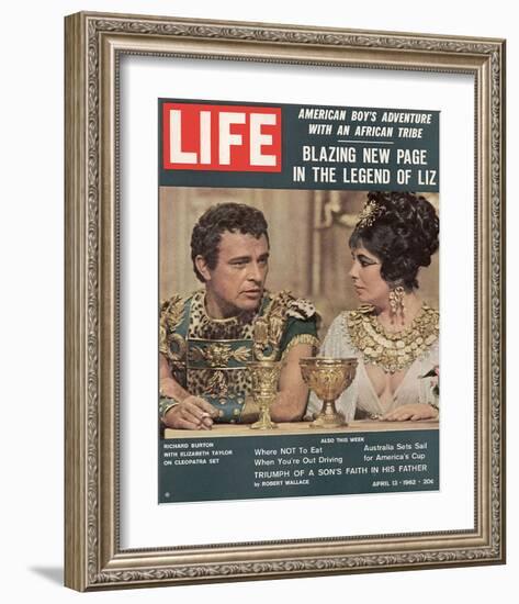 LIFE Burton-Taylor Cleopatra-null-Framed Art Print