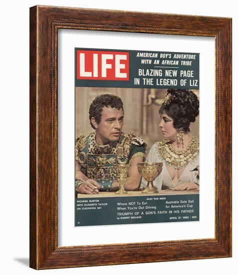 LIFE Burton-Taylor Cleopatra-null-Framed Art Print