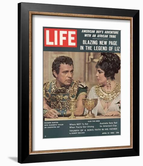 LIFE Burton-Taylor Cleopatra-null-Framed Art Print