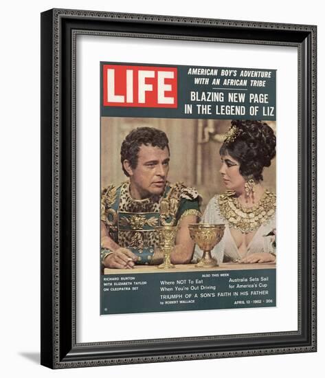 LIFE Burton-Taylor Cleopatra-null-Framed Art Print