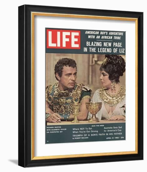 LIFE Burton-Taylor Cleopatra-null-Framed Art Print