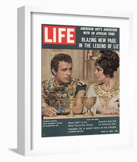 LIFE Burton-Taylor Cleopatra-null-Framed Art Print