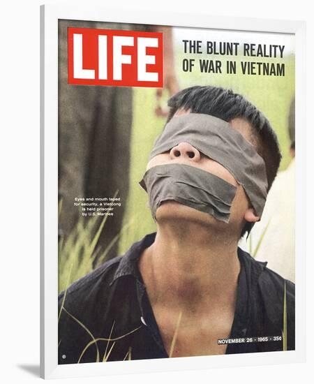 LIFE Captured Vietcong 1965-null-Framed Art Print