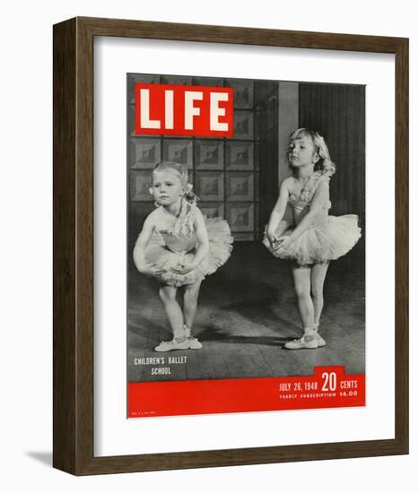 LIFE Children's Ballet School-null-Framed Art Print