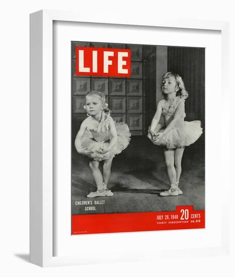 LIFE Children's Ballet School-null-Framed Art Print