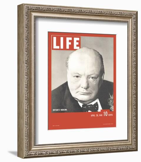 LIFE Churchill Britain's Warlord-null-Framed Art Print