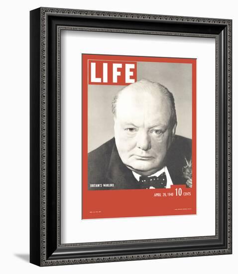 LIFE Churchill Britain's Warlord-null-Framed Art Print