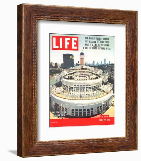 LIFE Constitution Cruiser & Crew-null-Framed Premium Giclee Print