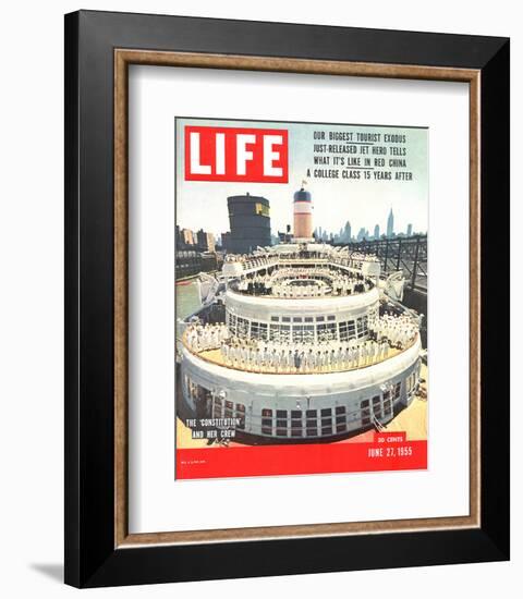 LIFE Constitution Cruiser & Crew-null-Framed Premium Giclee Print