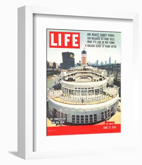 LIFE Constitution Cruiser & Crew-null-Framed Premium Giclee Print