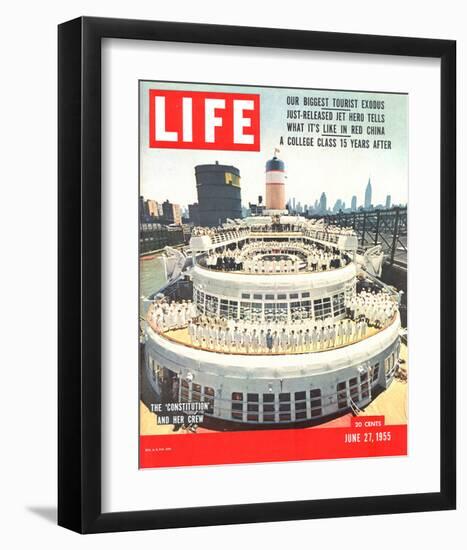 LIFE Constitution Cruiser & Crew-null-Framed Art Print