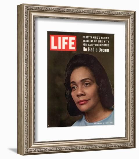 LIFE Coretta 'He had a dream'-null-Framed Premium Giclee Print