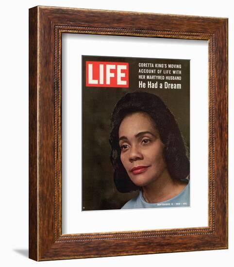 LIFE Coretta 'He had a dream'-null-Framed Premium Giclee Print