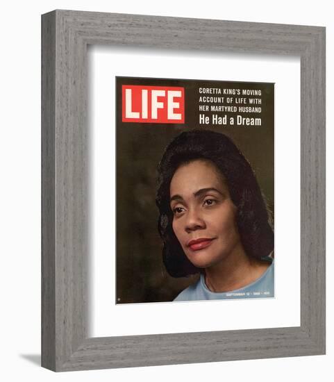 LIFE Coretta 'He had a dream'-null-Framed Premium Giclee Print