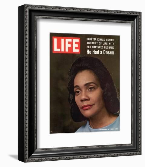 LIFE Coretta 'He had a dream'-null-Framed Premium Giclee Print