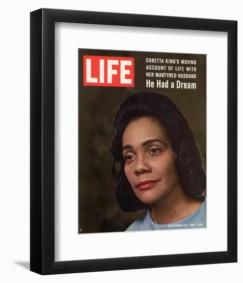 LIFE Coretta 'He had a dream'-null-Framed Premium Giclee Print