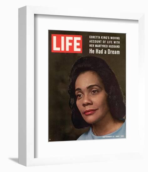 LIFE Coretta 'He had a dream'-null-Framed Premium Giclee Print