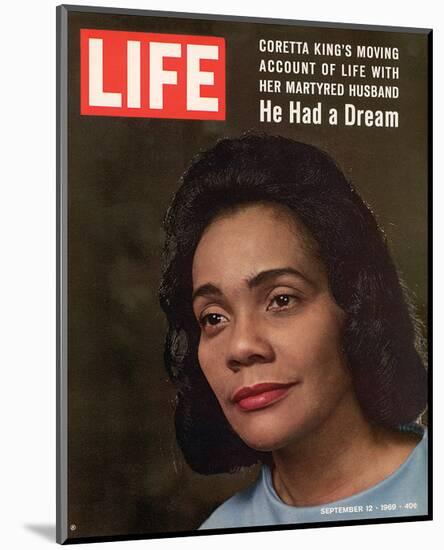 LIFE Coretta 'He had a dream'-null-Mounted Art Print