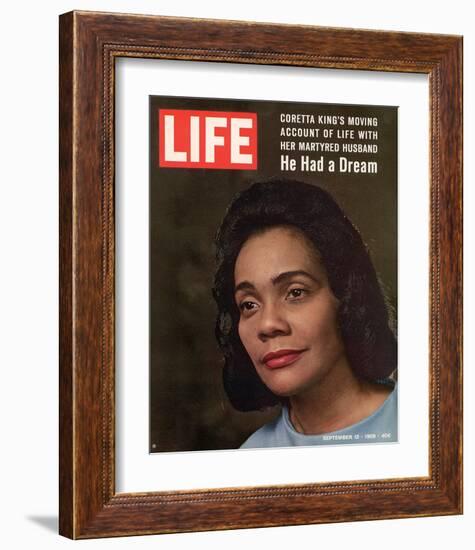 LIFE Coretta 'He had a dream'-null-Framed Art Print