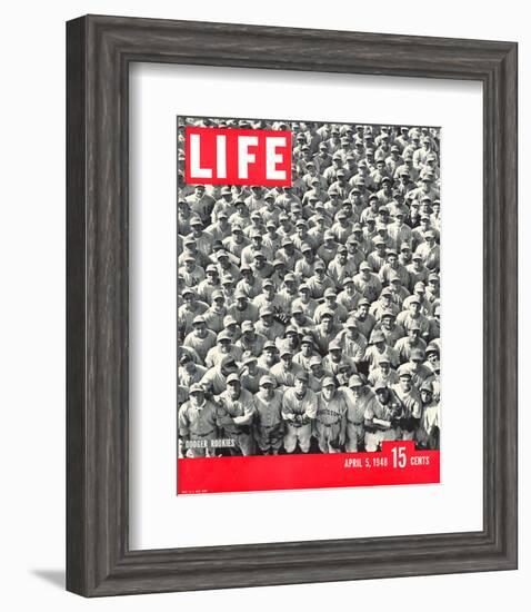 LIFE Dodgertown Rookies 1948-null-Framed Art Print