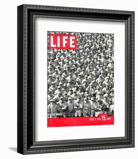 LIFE Dodgertown Rookies 1948-null-Framed Art Print