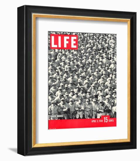 LIFE Dodgertown Rookies 1948-null-Framed Art Print