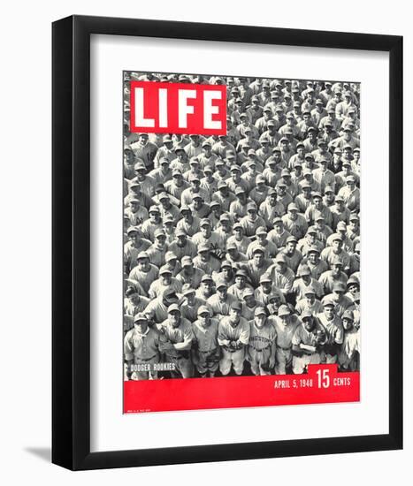 LIFE Dodgertown Rookies 1948-null-Framed Art Print