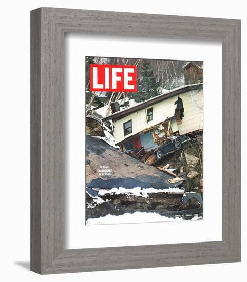 LIFE Earthquake in Alaska 1964-null-Framed Premium Giclee Print