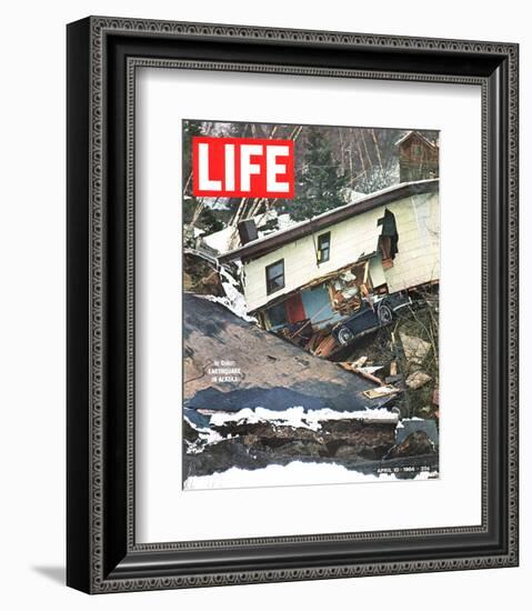 LIFE Earthquake in Alaska 1964-null-Framed Premium Giclee Print