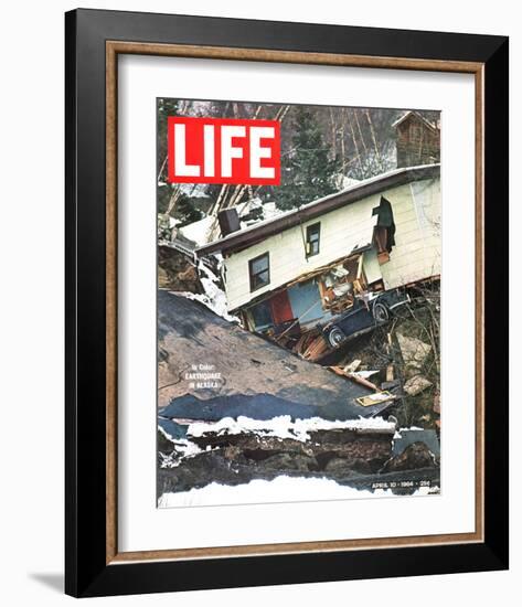 LIFE Earthquake in Alaska 1964-null-Framed Art Print