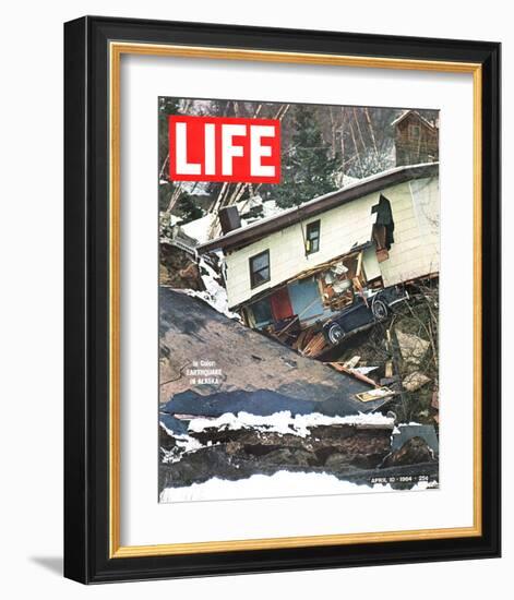 LIFE Earthquake in Alaska 1964-null-Framed Art Print