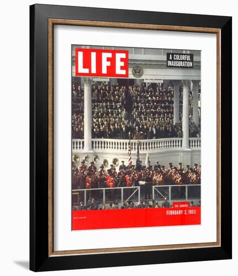 LIFE Eisenhower Inauguration-null-Framed Art Print