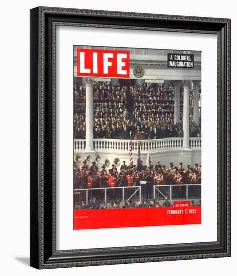 LIFE Eisenhower Inauguration-null-Framed Art Print