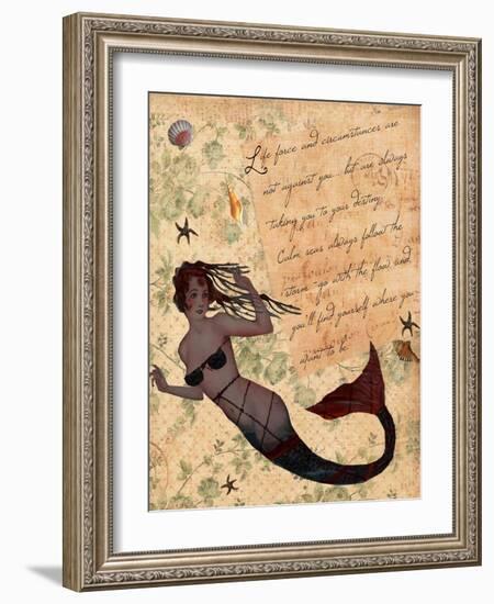 Life Force Inspirational Mermaid-sylvia pimental-Framed Art Print