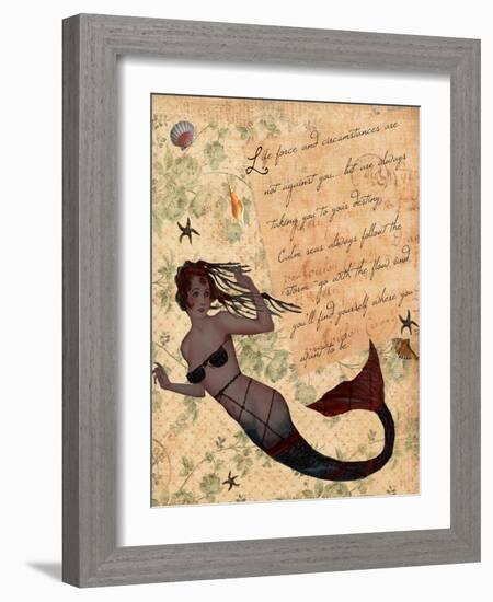 Life Force Inspirational Mermaid-sylvia pimental-Framed Art Print