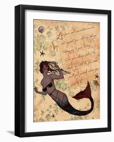 Life Force Inspirational Mermaid-sylvia pimental-Framed Art Print